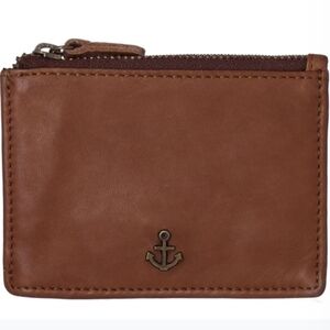 Harbour 2nd Brown Leather Card Holder Key Ring